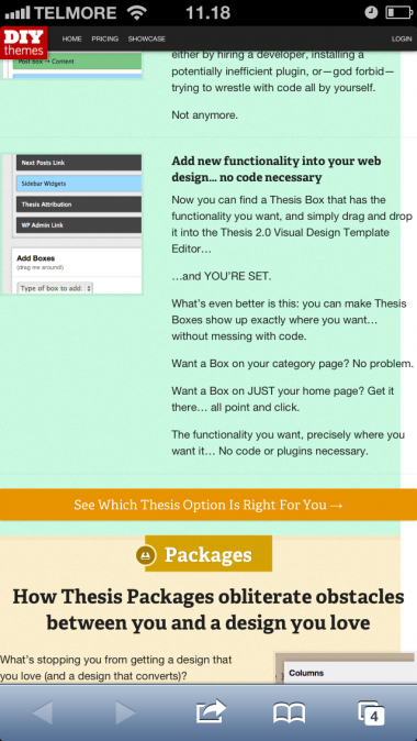 DIYthemes website is not responsive