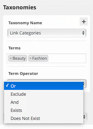 Headway Themes – taxonomies filter