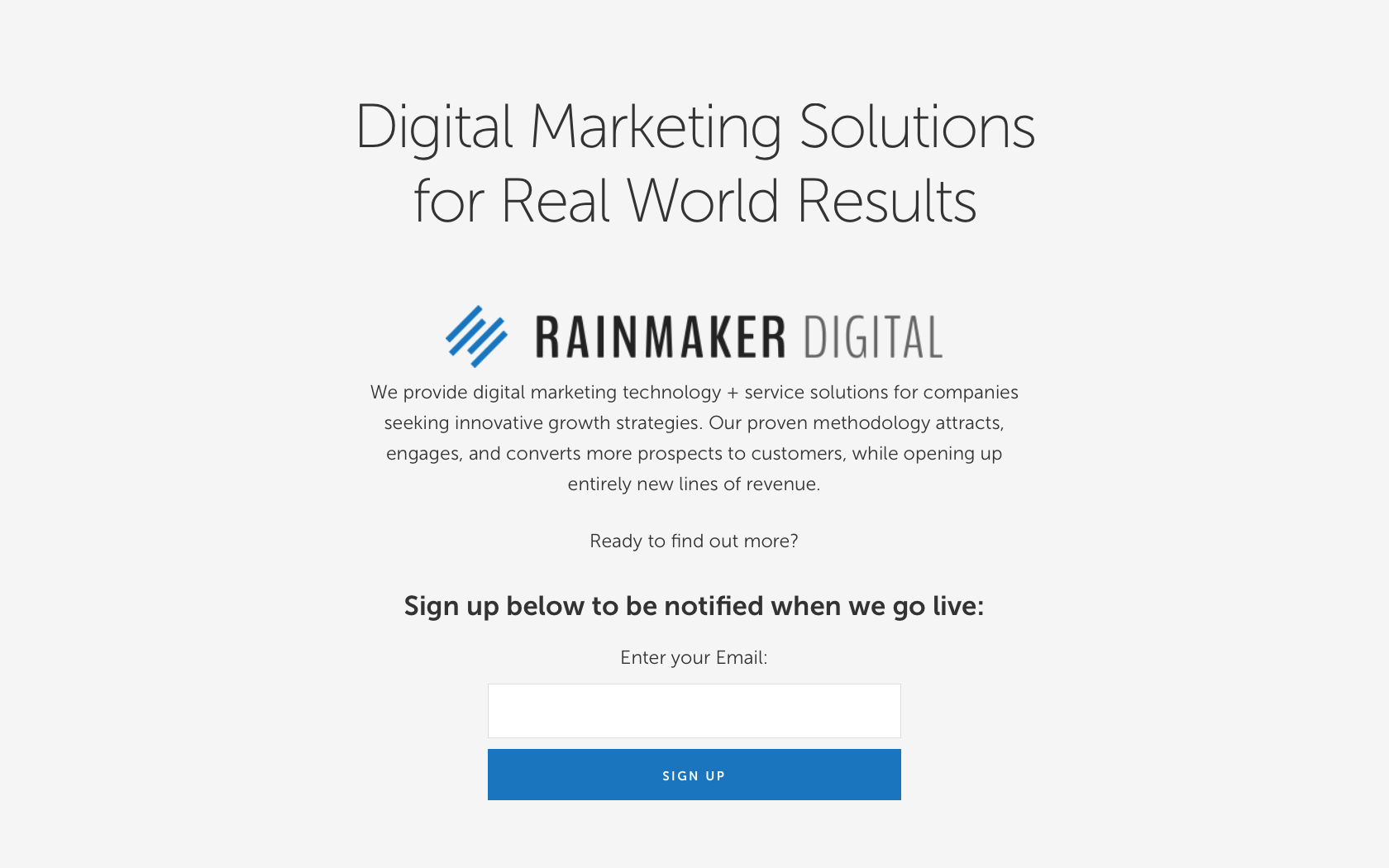 Rainmaker Platform off the market