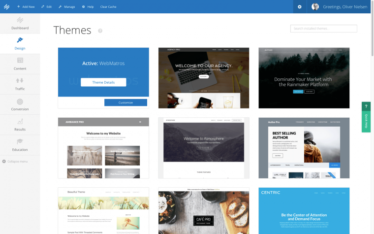 Rainmaker Platform themes